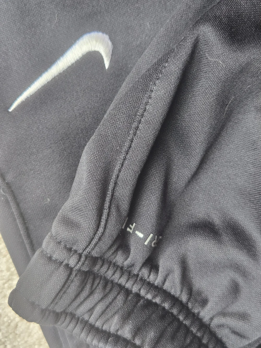 Nike Kids Black Athletic Pants with Swoosh